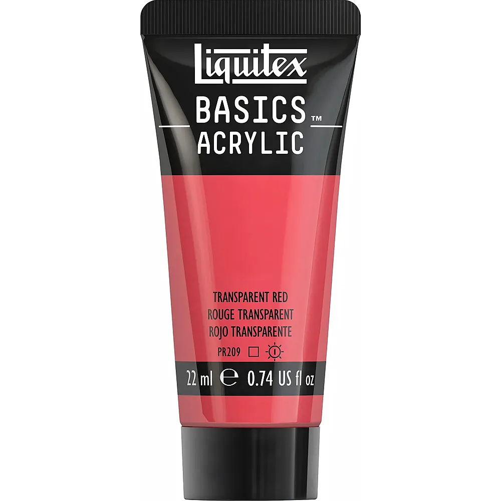 Liquitex Lqx Basics Acrylfarbe 22ml Tube Rot Transparent - Suche