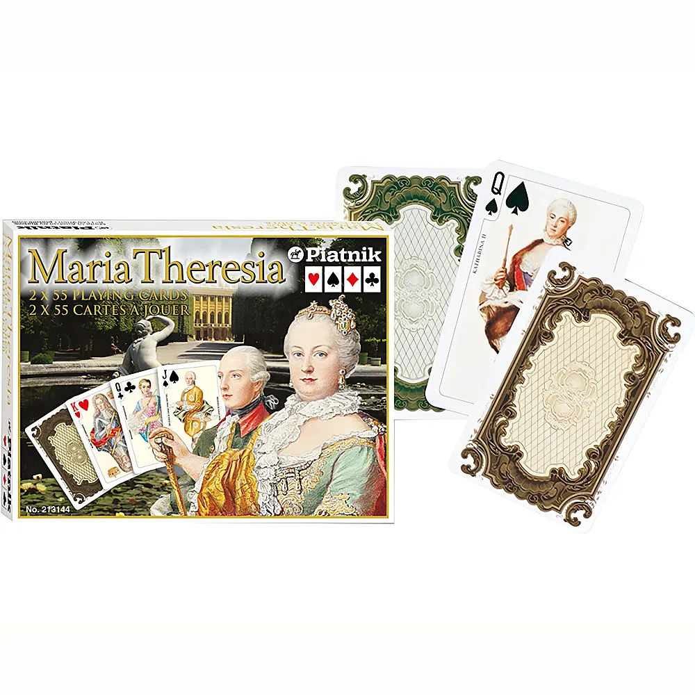 Piatnik Spiele Designkarten Bridge, Maria Theresia | Jassen