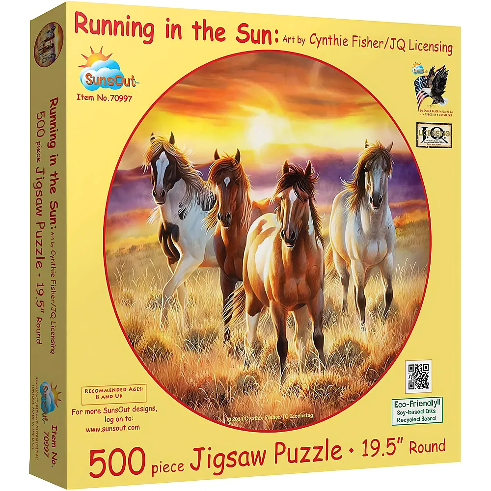 SunsOut Puzzle Cynthie Fisher Running in the Sun - 500 Teile