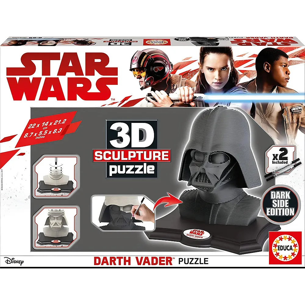 Educa Puzzle Star Wars 3D Sculpture Darth Vader - 160 Teile