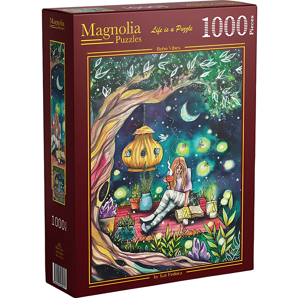 Magnolia Puzzle Boho-Vibrationen 1000Teile