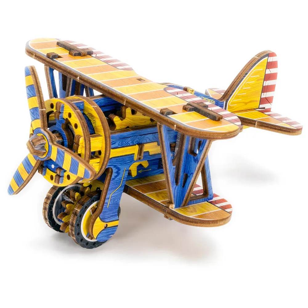 Wooden City 3D Biplane - Limited Edition - 65 Teile