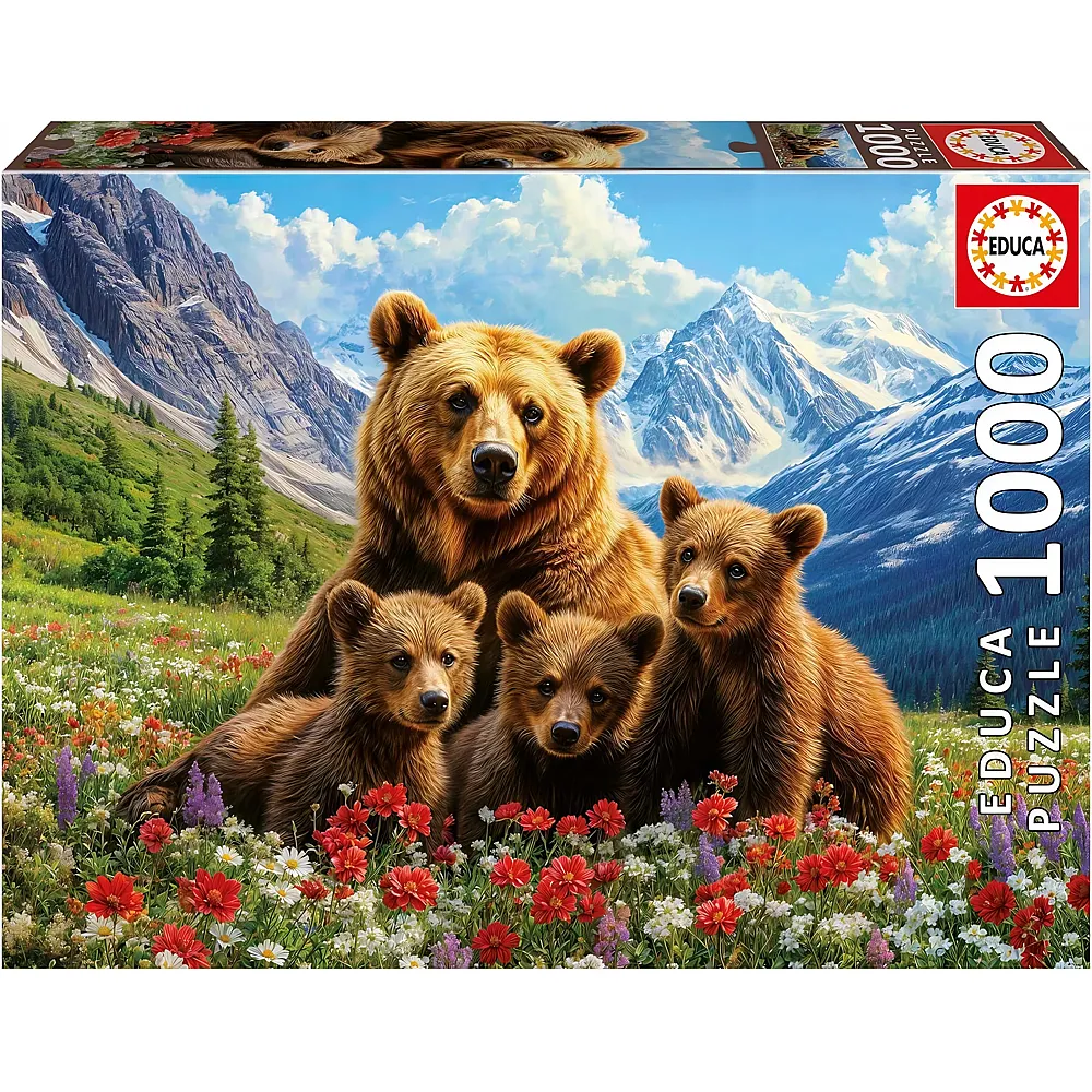 Educa Puzzle Grizzlyb�ren in Kanada - 1000 Teile