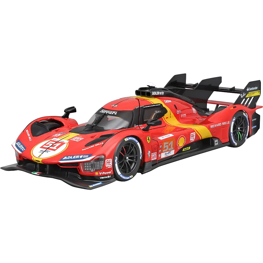 Bburago 1:24 Bausatz Ferrari Racing 499P LMH 2023 Rot