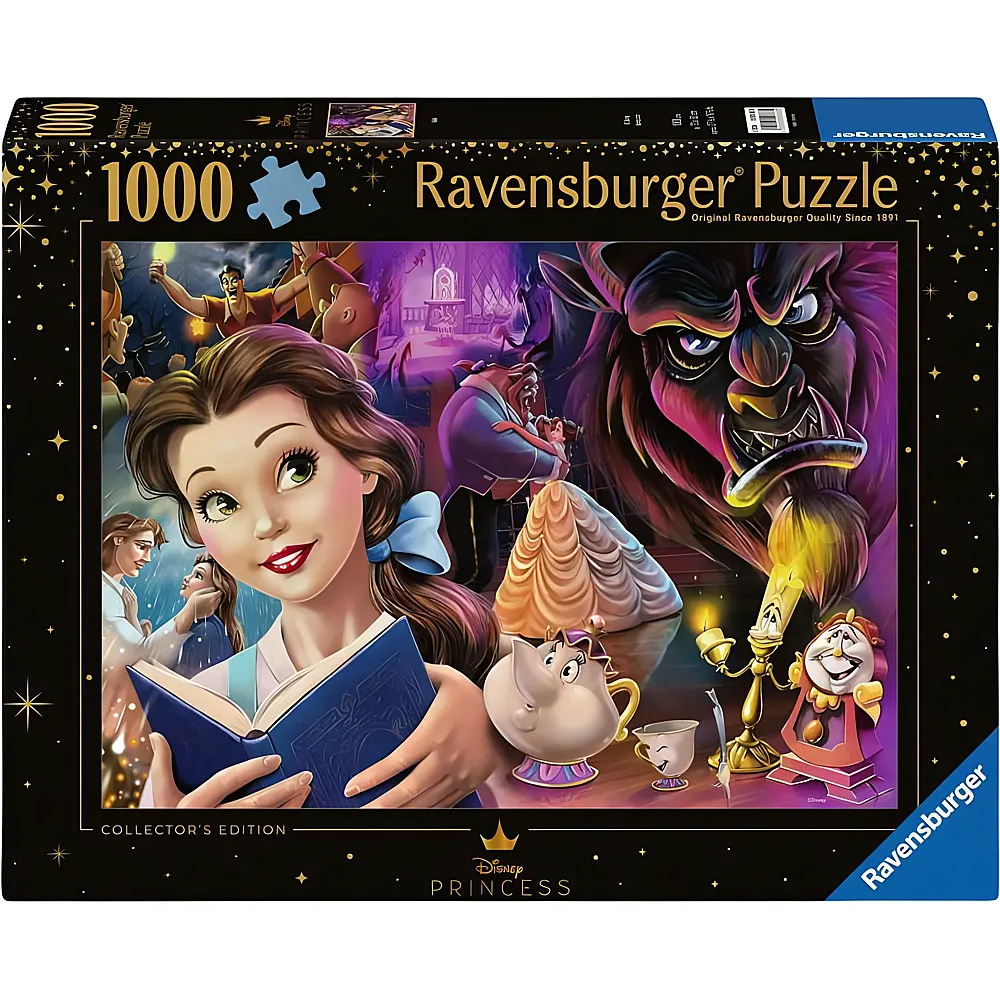 Ravensburger Puzzle Disney Princess Belle, die Disney Prinzessin 1000Teile