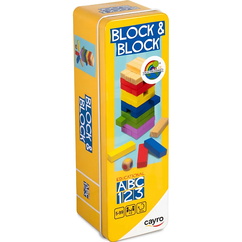 Cayro Games Block & Block in Metallbox | Wrfelspiele