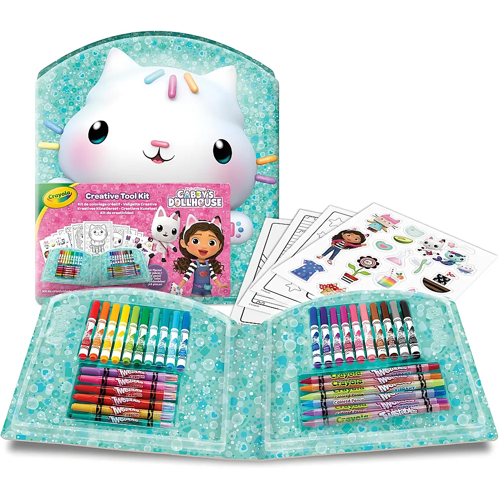 Crayola Gabby's Dollhouse Kreativkoffer Gabbys Dollhouse 40Teile