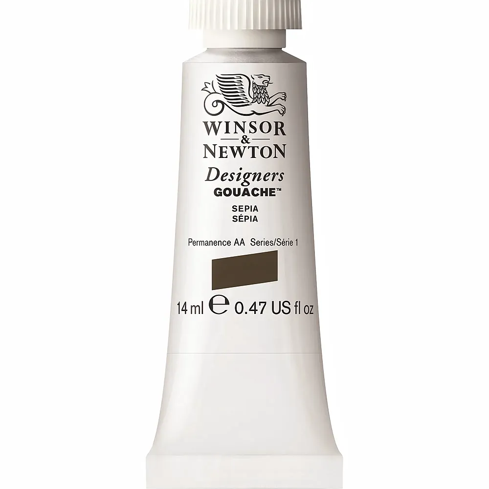meinspielzeug - Winsor & Newton W&n Designers Gouache 14ml Tube Sepia