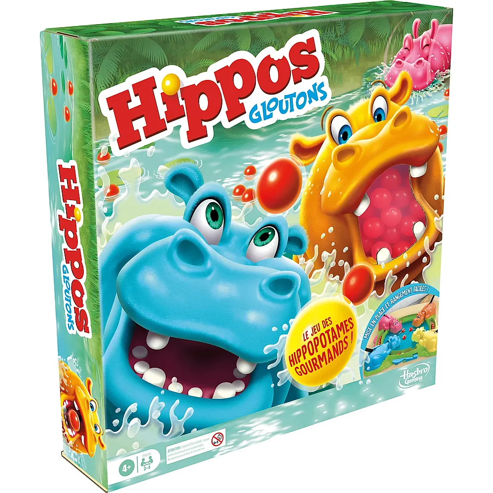 Hasbro Gaming Spiele Hippos gloutons - Franais