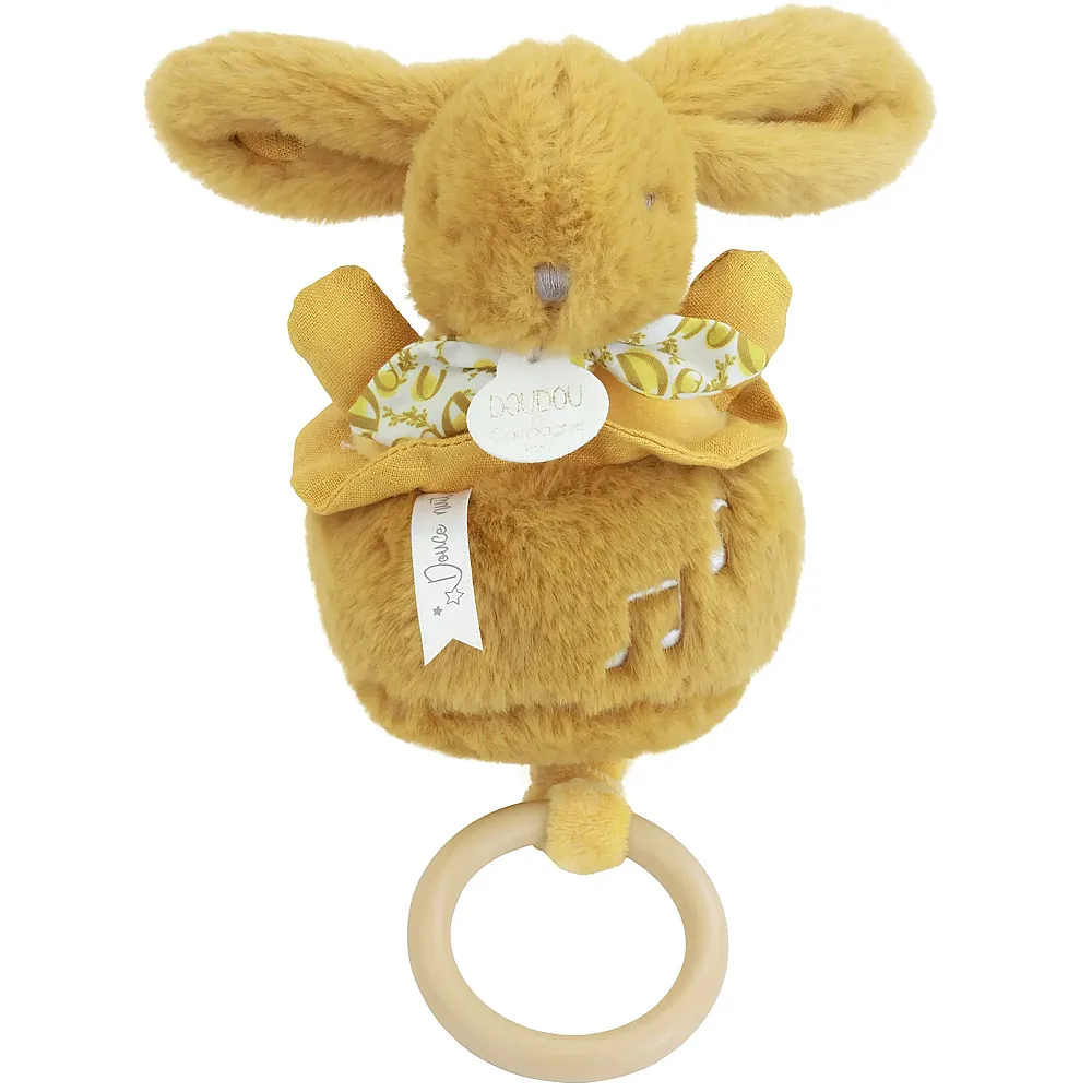 Doudou et Compagnie Musikspieluhr Hase Ocker - 20 cm