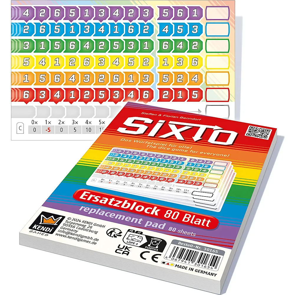 meinspielzeug - Kendi Games Spiele Sixto Ersatzblock mult | Spielezubeh�r