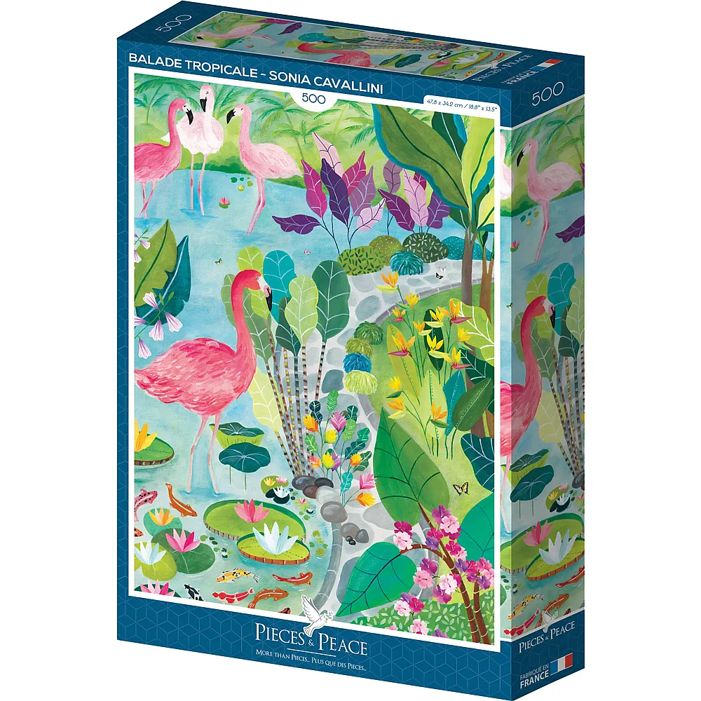 Pieces & Peace Puzzle Sonia Cavallini Balade tropicale - 500 Teile