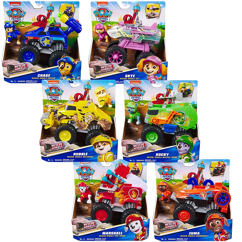 Spin Master Paw Patrol Paw Rescue Wheels Sortiment