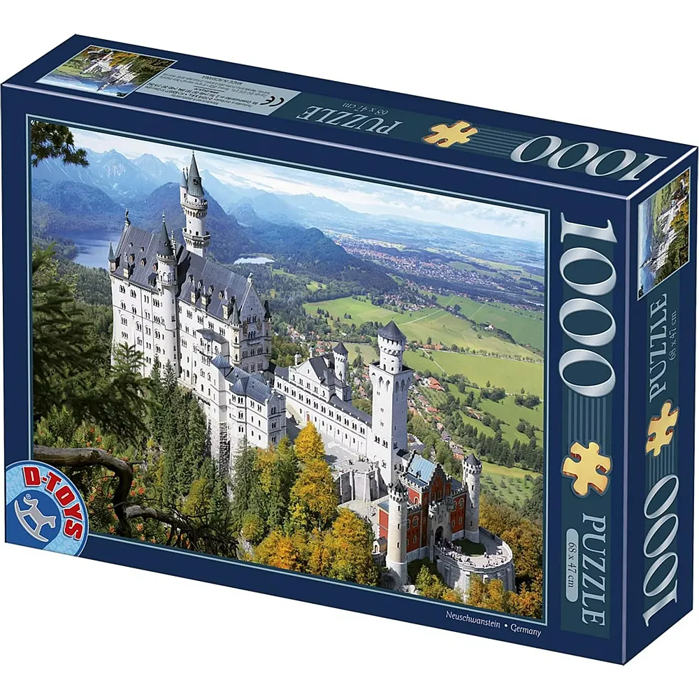 DToys Puzzle Deutschland: Schloss Neuschwanstein 1000Teile