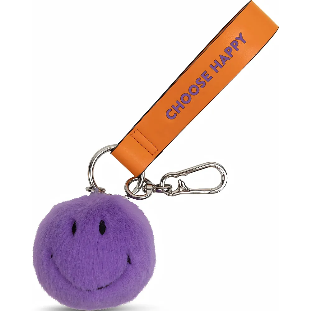 Bon Ton Toys Smiley ECO Fuzzy violett 7cm Schl�sselanh�nger / Bag Charm