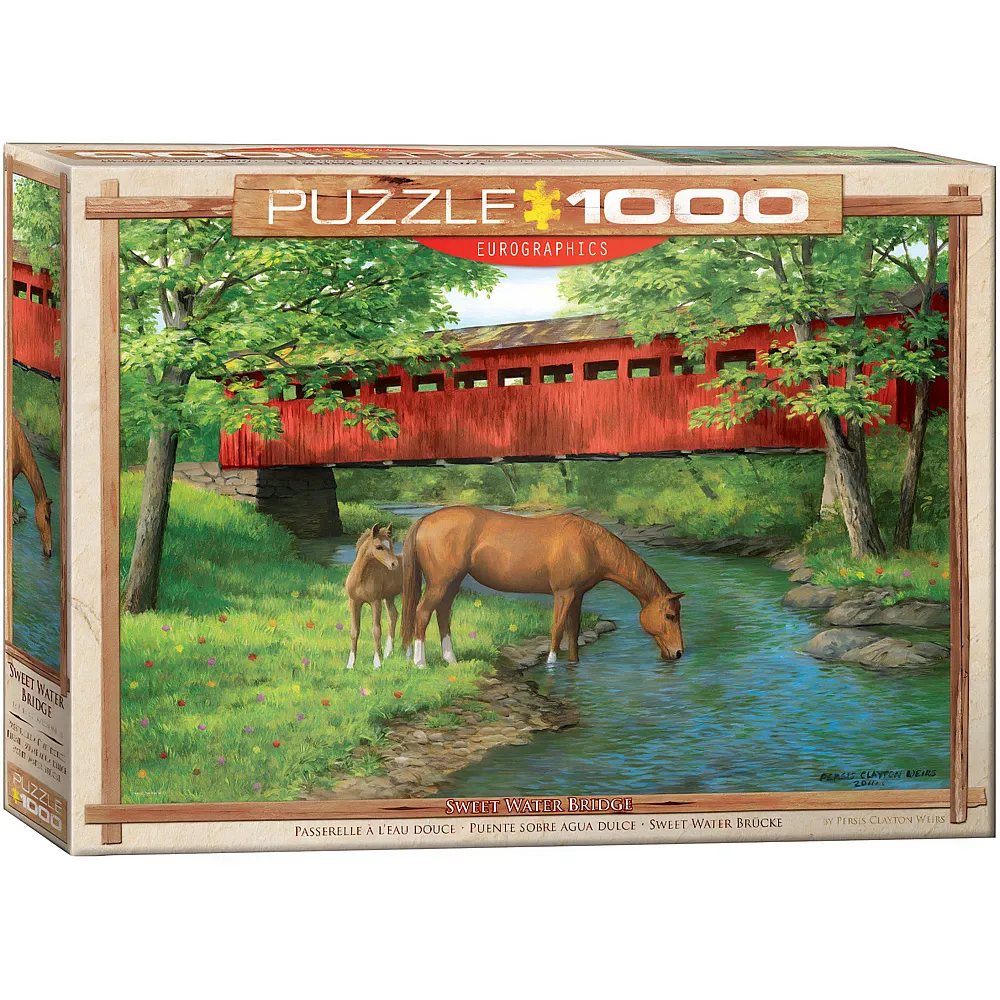 meinspielzeug - Eurographics Puzzle Sweet Water Bridge 1000Teile | Puzzle 1000 Teile