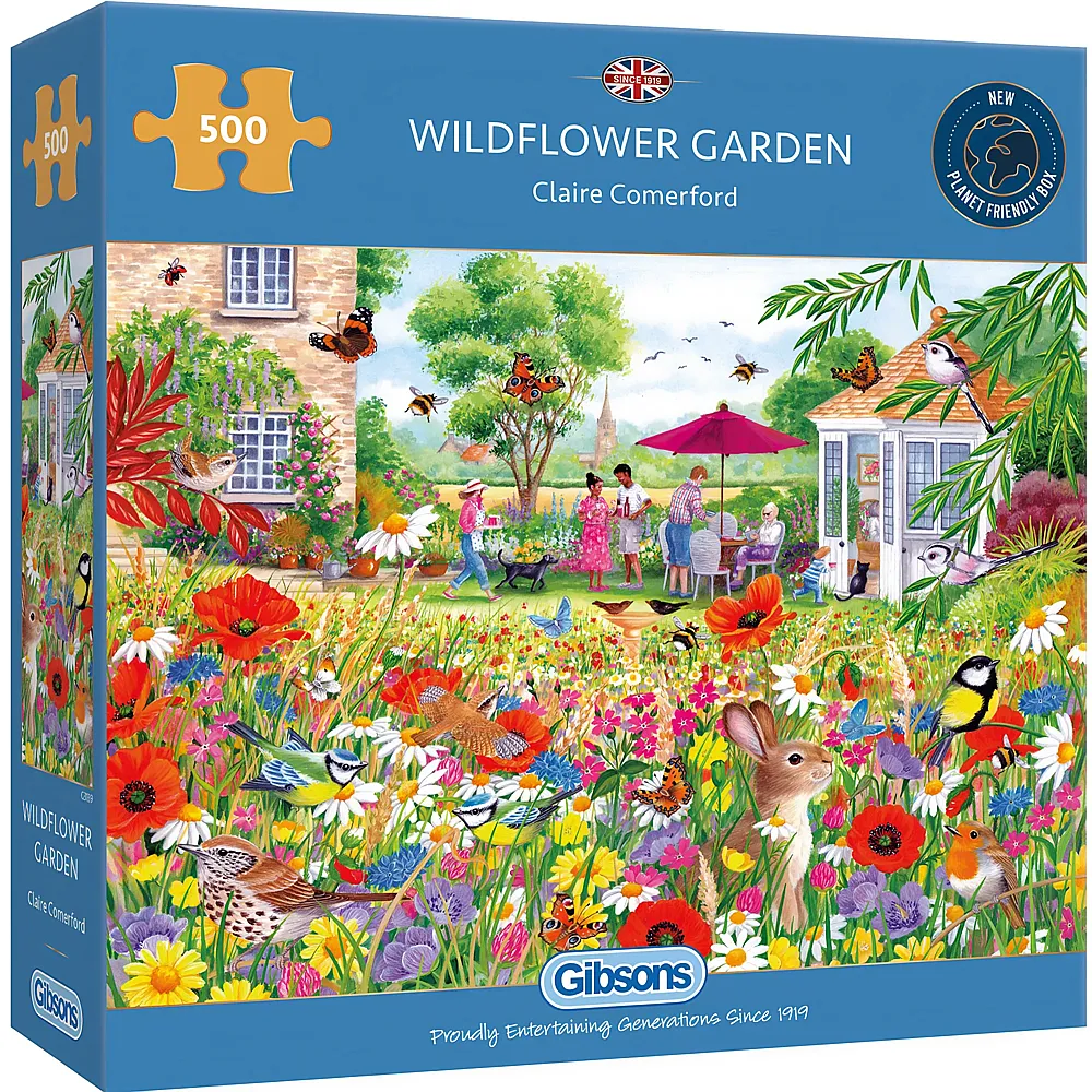Gibsons Puzzle Claire Comerford Wildflower Garden - 500 Teile