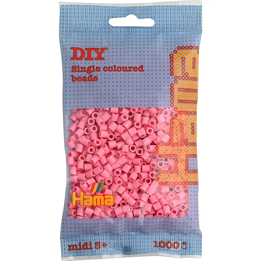 meinspielzeug - Hama Midi B�gelperlen 006 Pink 1000Teile