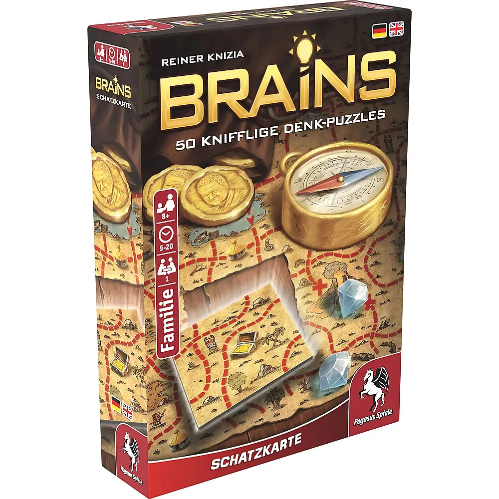 Pegasus Spiele Brains Schatzkarte - Deutsch