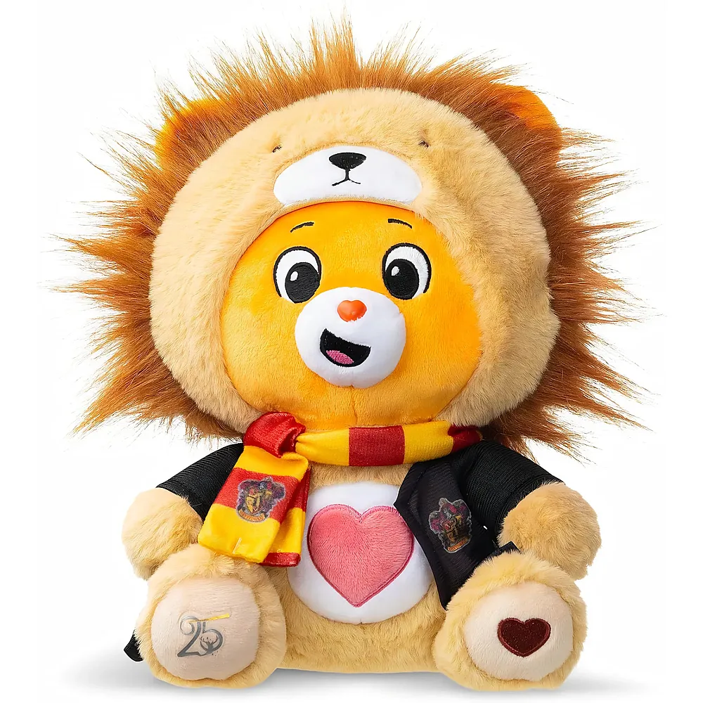 Basic Fun Care Bears x Harry Potter Gryffindor Tenderheart Bear 30cm Hoodie-Pl�sch  Premium-Hogwarts-Haus-Sammlerst�ck, Alter 4+ - Marken