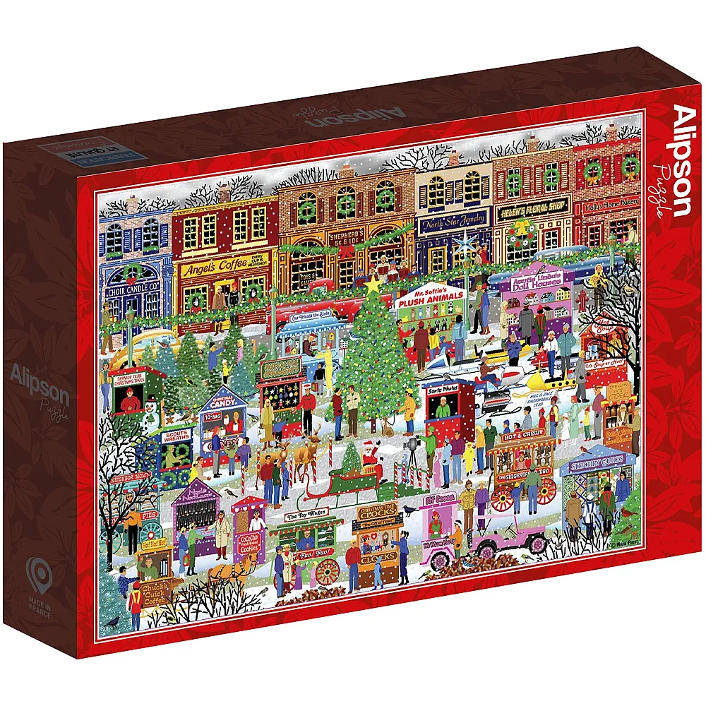 Alipson Puzzle Kris Kringle Markt 1000Teile