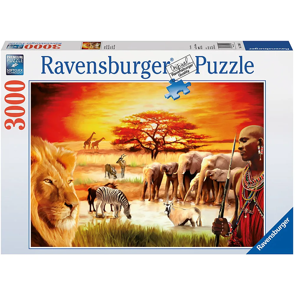 Ravensburger Puzzle Stolzer Massai 3000Teile