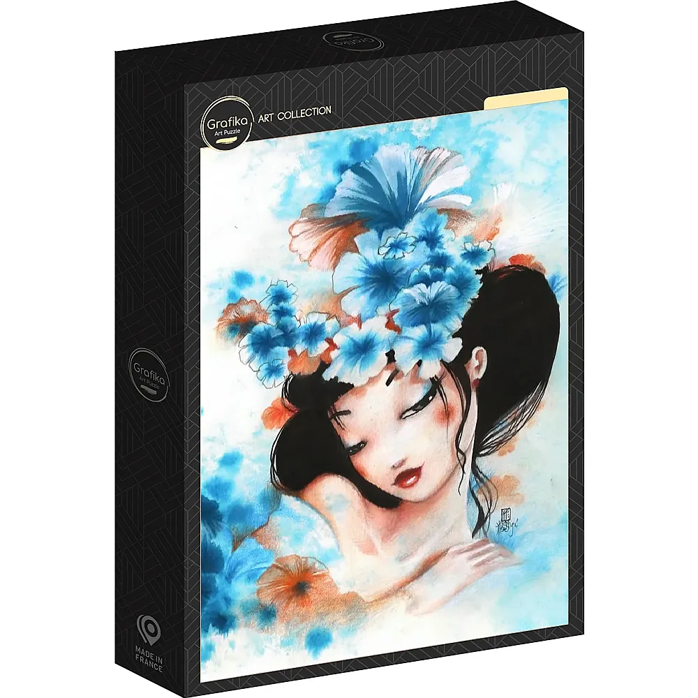 Grafika Puzzle Art Collection Misstigri Blue Flowers 1000Teile