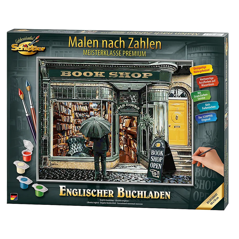 Schipper Historische Motive Malen nach Zahlen Englischer Buchladen