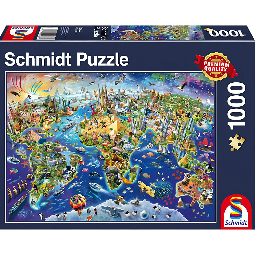 Schmidt Puzzle Entdecke unsere Welt 1000Teile