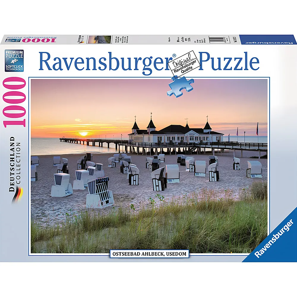 Ravensburger Puzzle Deutschland Collection Ostseebad Ahlbeck, Usedom 1000Teile