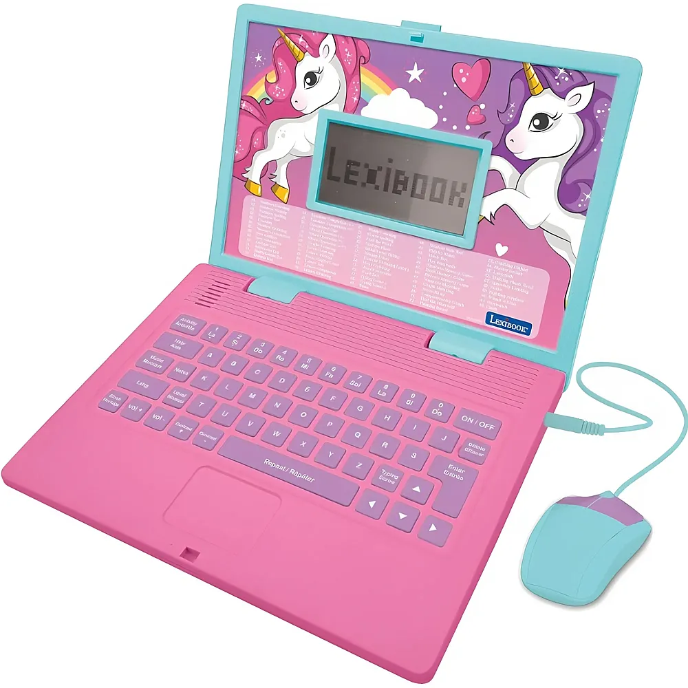 Lexibook Einhorn Bilingual Educational Computer Licorne FR/EN
