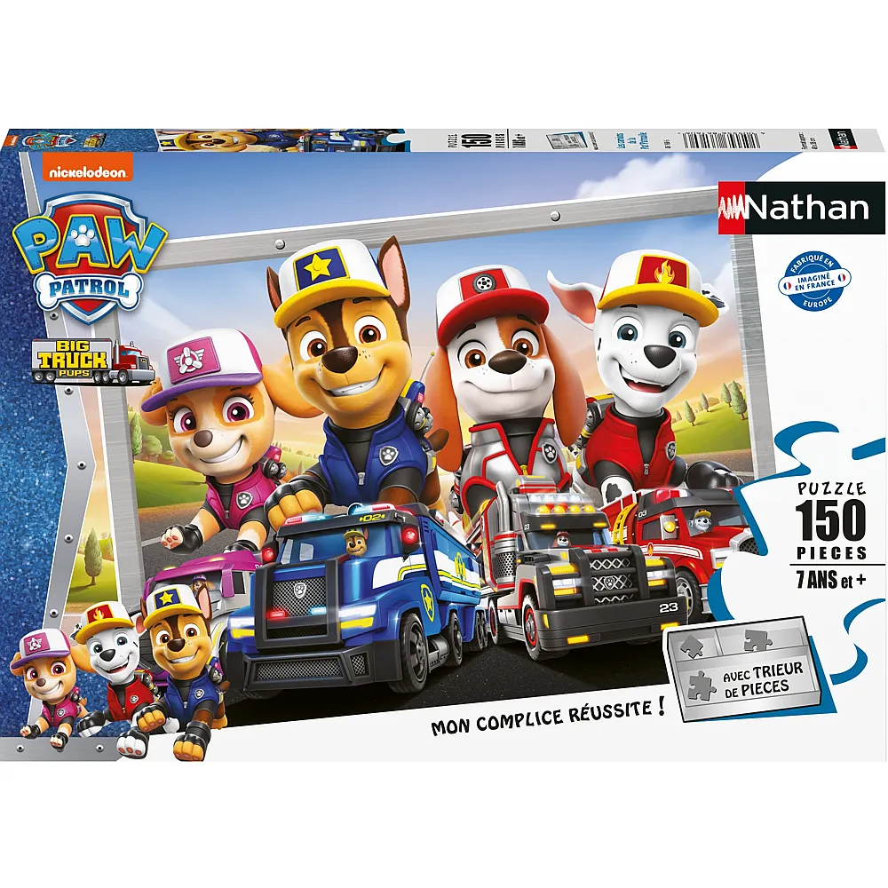 Nathan Puzzle Paw Patrol Trucks - 150 Teile