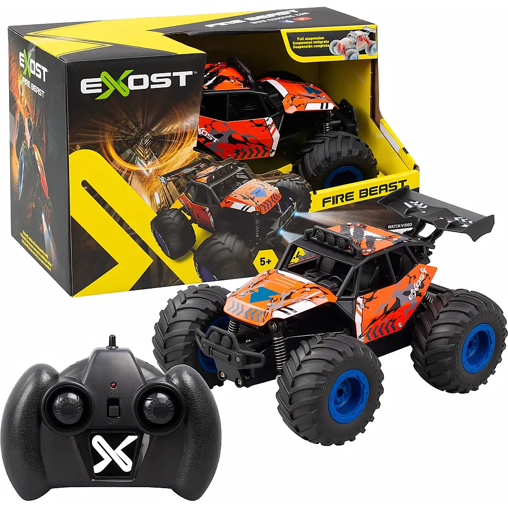 Silverlit Exost Fire Beast, 2.4 GHz 1:18, LED-Scheinwerfer,