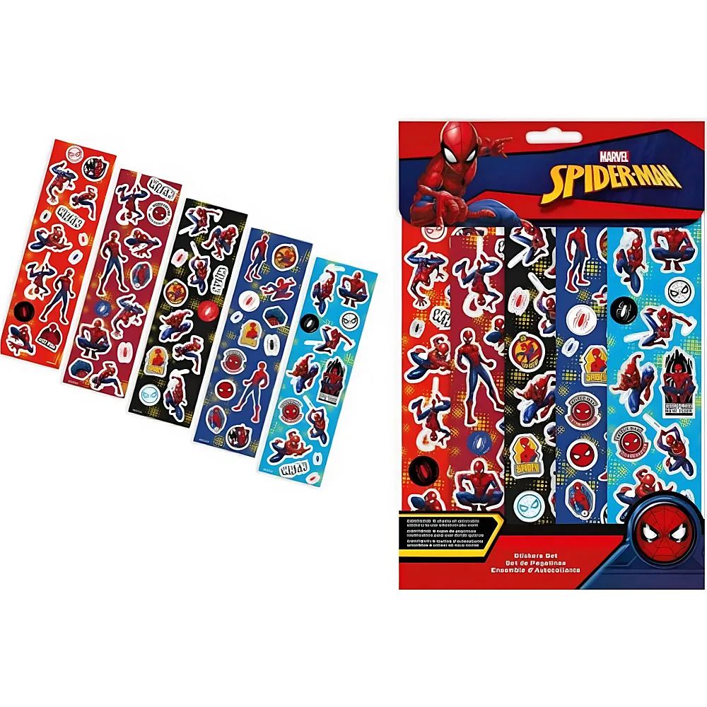 Kids Licensing Spiderman Sticker-Set - 5 Teile