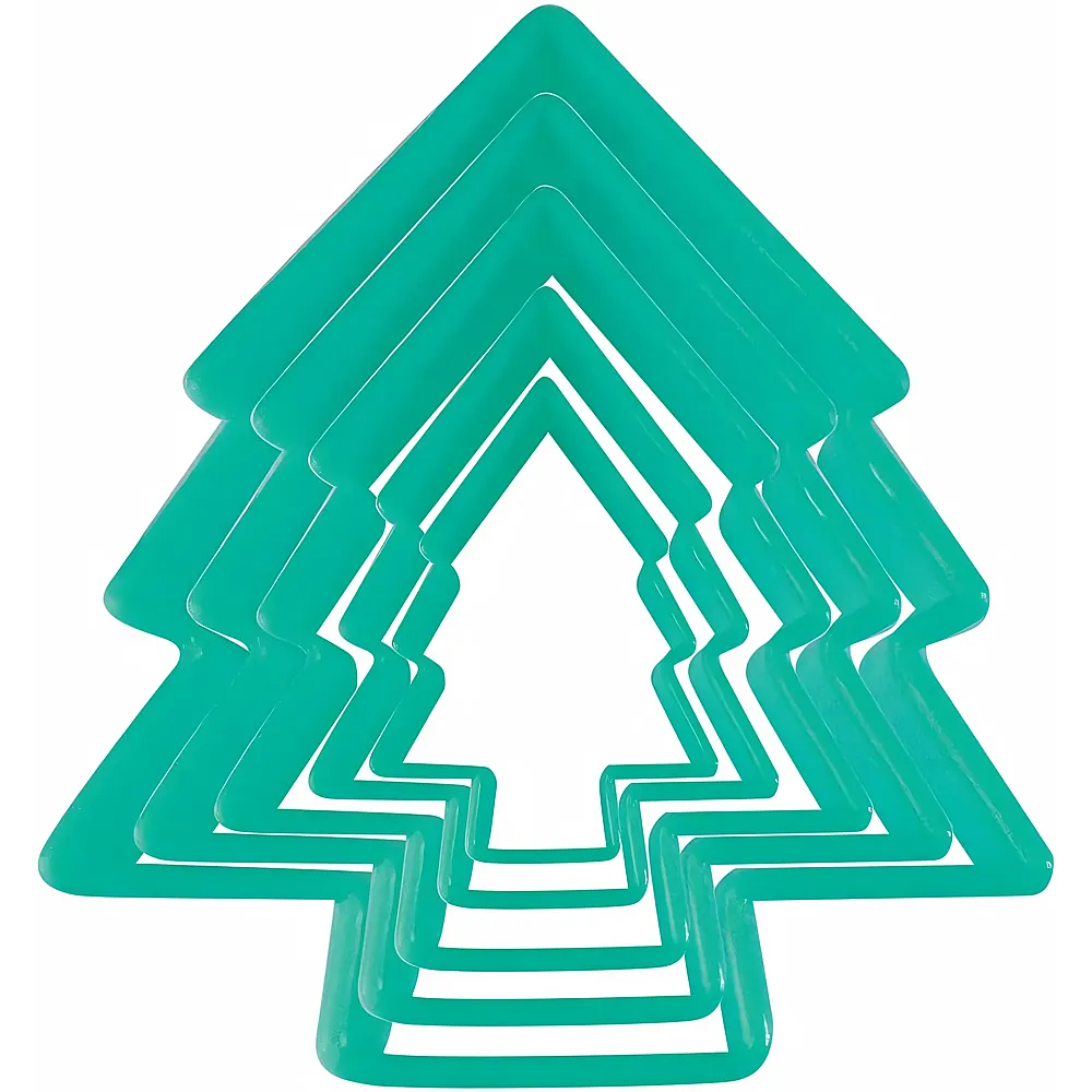 ScrapCooking Sortierte Ausstecher Weihnachtsbaum - 5 Teile