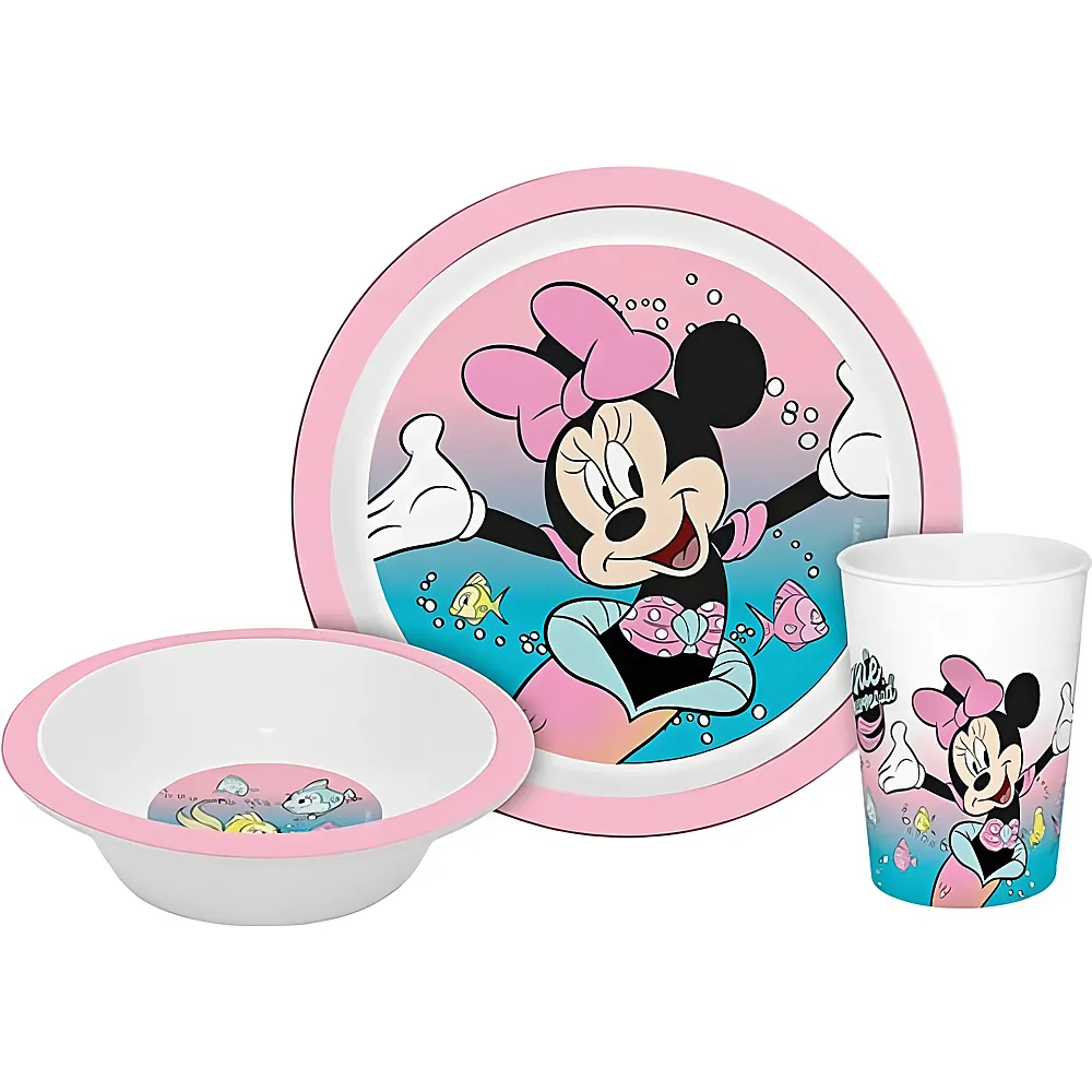 Kids Licensing Minnie Mouse Geschirrset - 3 Teile