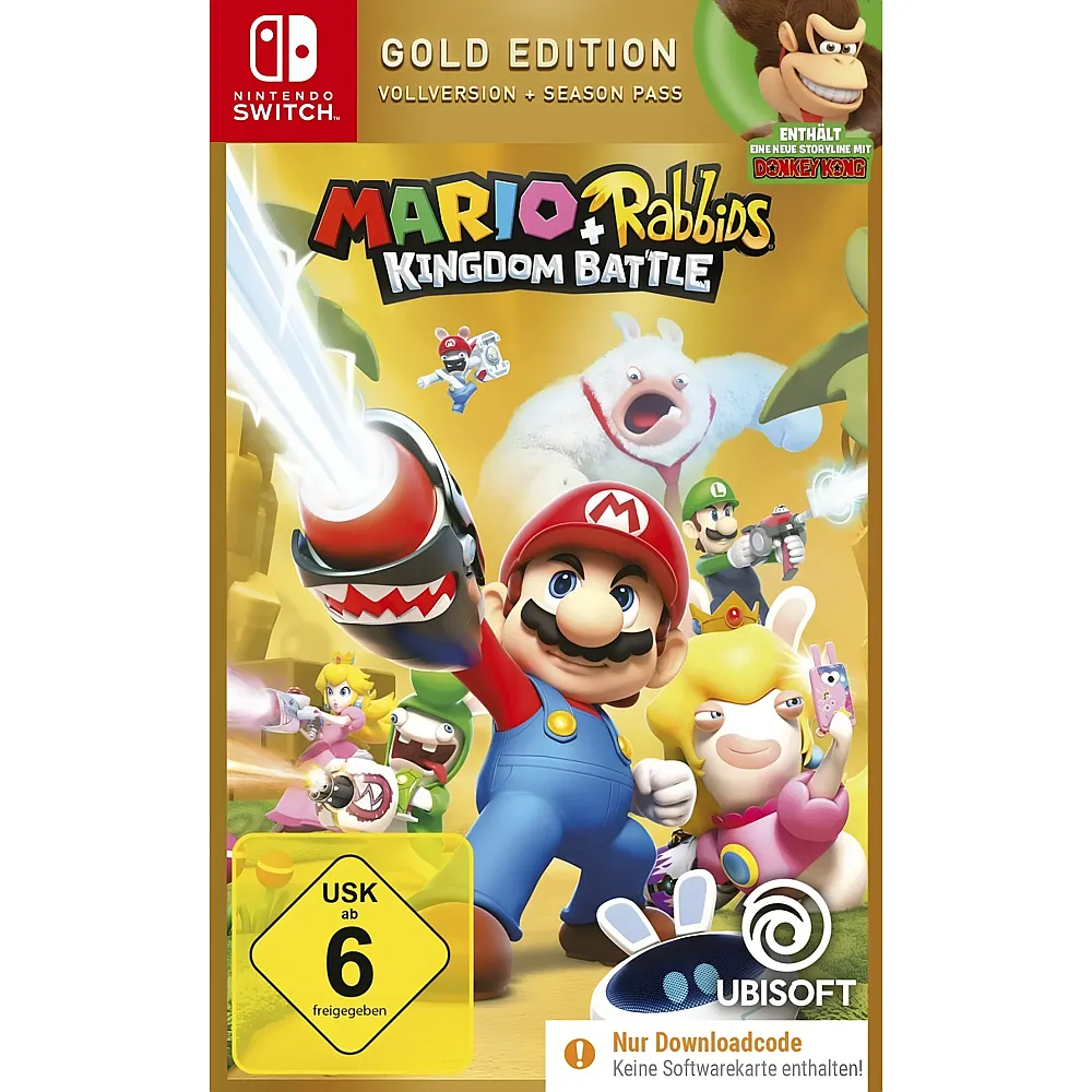 Ubisoft Mario + Rabbids Kingdom Battle - Gold Edition NSW Code in a Box D