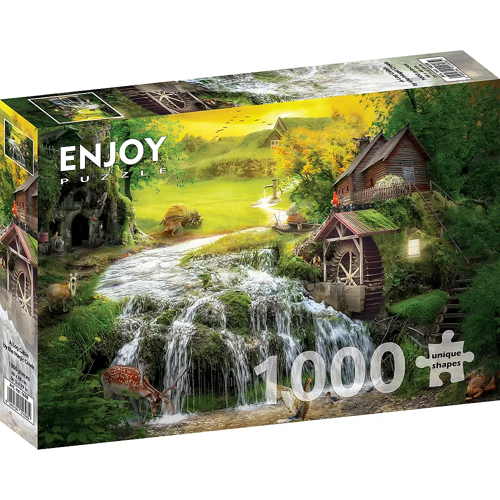 Enjoy Puzzle Eine Blockh�tte am Magic Creek - 1000 Teile