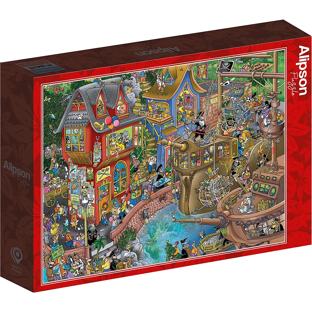 Alipson Puzzle Steve Skelton Hafen von Pontcheffs - 1000 Teile