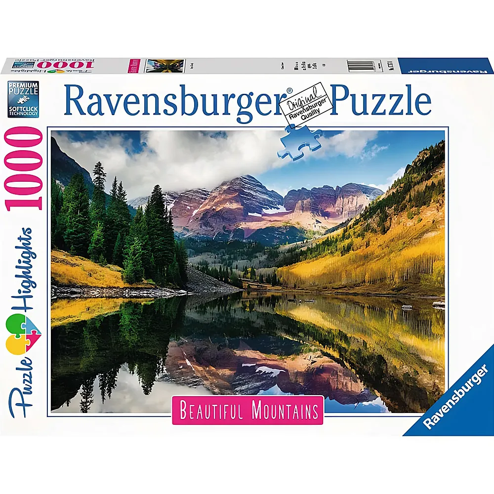 Ravensburger Puzzle Beautiful Mountains Aspen, Colorado 1000Teile
