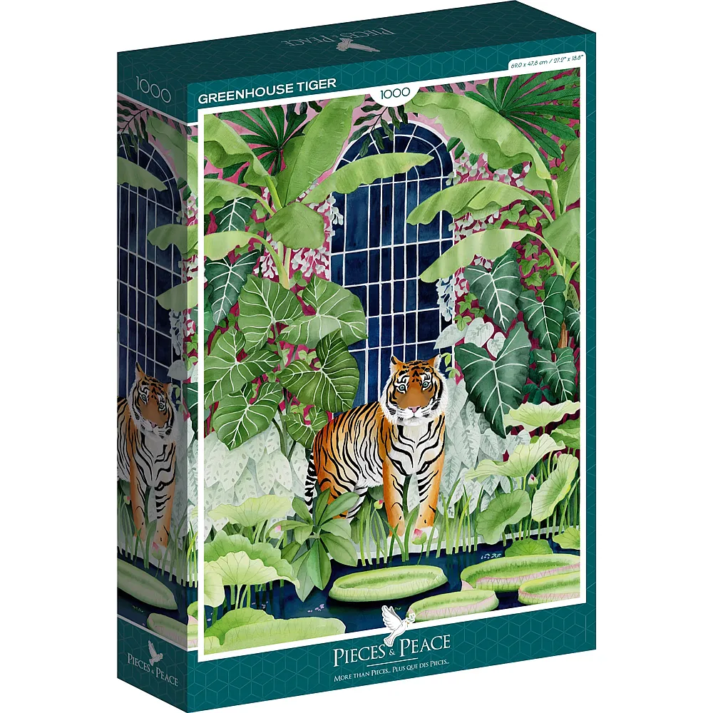 Pieces & Peace Puzzle Tiger im Gew�chshaus - 1000 Teile