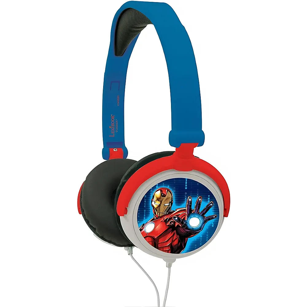 Lexibook Avengers Stereo-Kopfhrer, faltbar, kabelgebunden, mit kindersicherer Lautstrke
