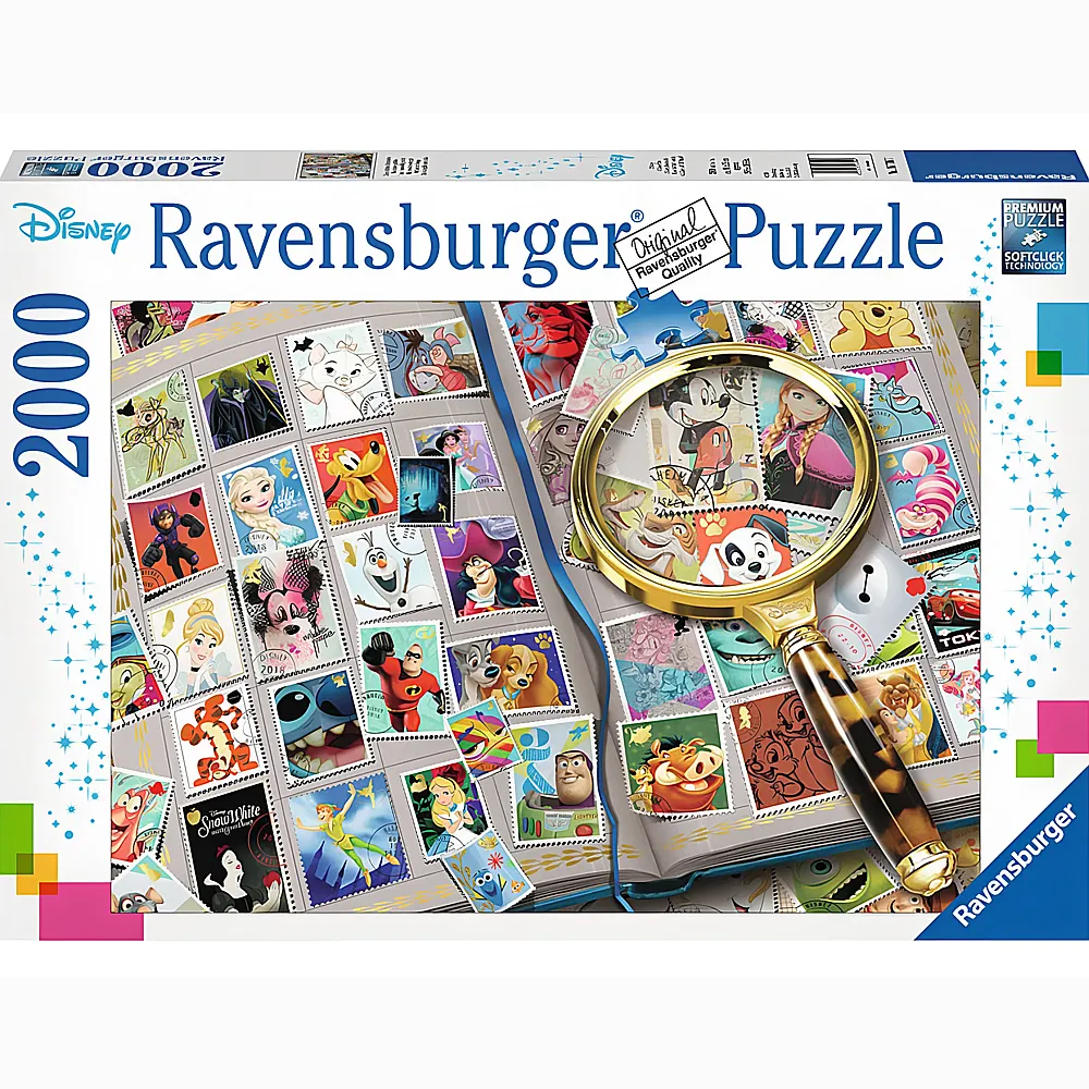 Ravensburger Puzzle Meine liebsten Briefmarken 2000Teile