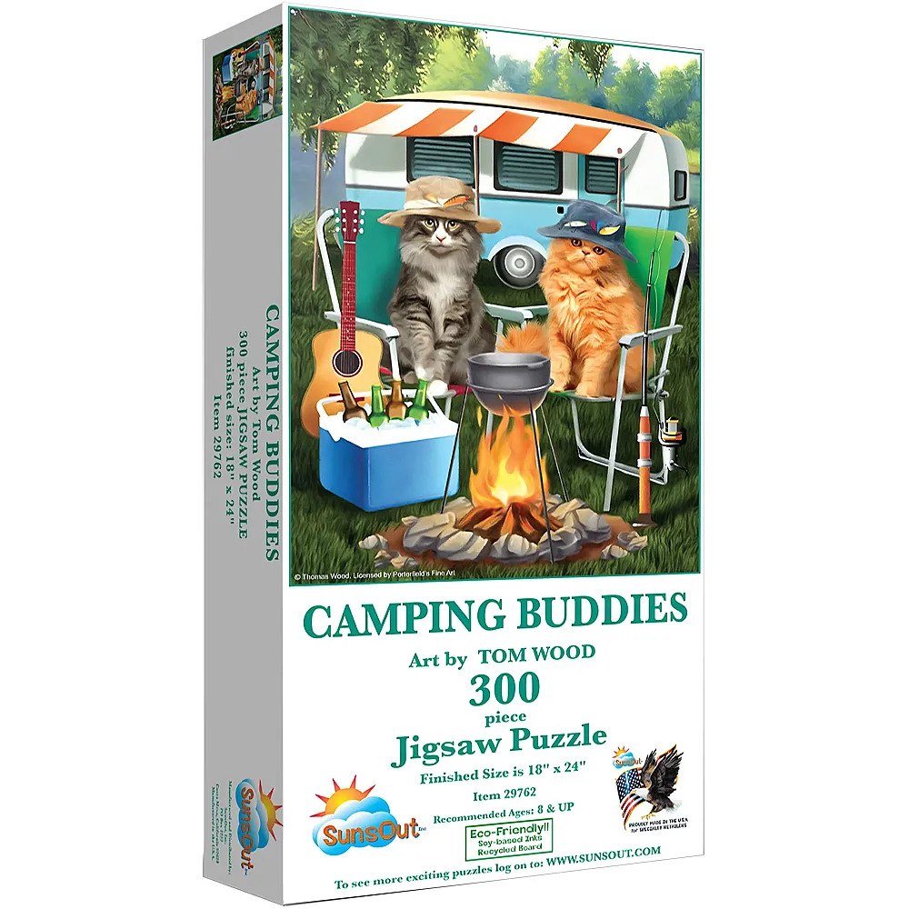 SunsOut Puzzle Tom Wood Camping-Kumpels - 300 Teile