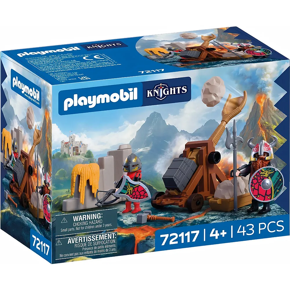 PLAYMOBIL Knights Steinkatapult Drachenritter 72117