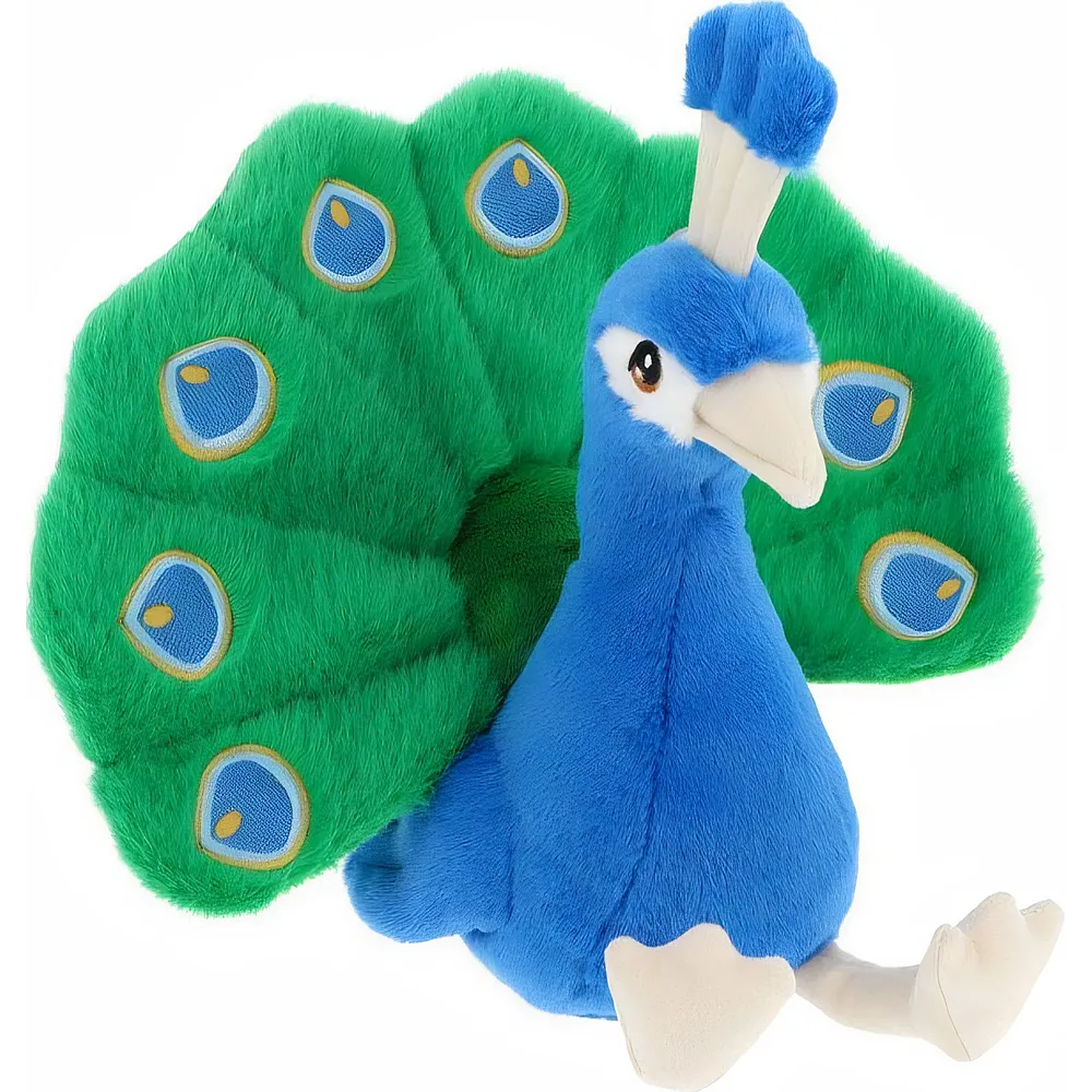 meinspielzeug - KeelToys Keeleco Pfau - 20 cm | V�gel Pl�sch