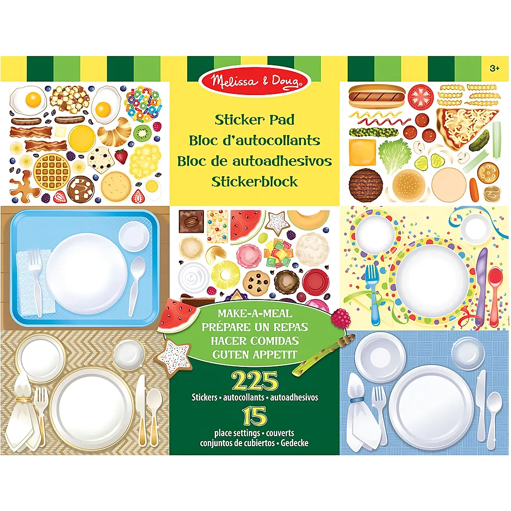 Melissa & Doug Stickerbrett zur Zubereitung einer Mahlzeit