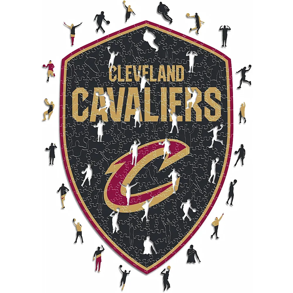 meinspielzeug - Iconic Puzzle NBA Cleveland Cavaliers Logo 500Teile | Holzpuzzle