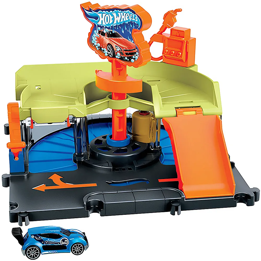 Hot Wheels City Downtown Car Wash Speed Clean 1:64