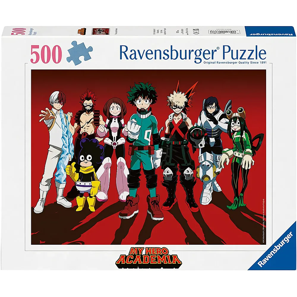 Ravensburger Puzzle My Hero Academia Superhelden - 500 Teile
